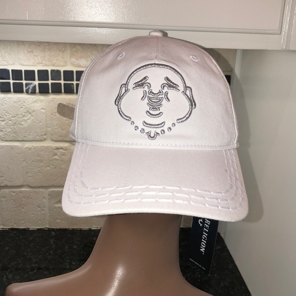 white true religion hat